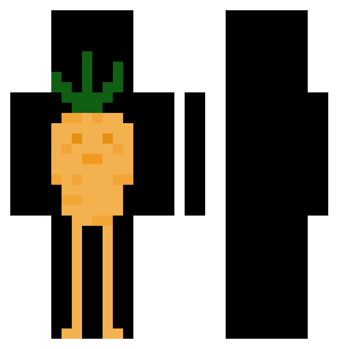 cubitpurp Minecraft skin, front and back view