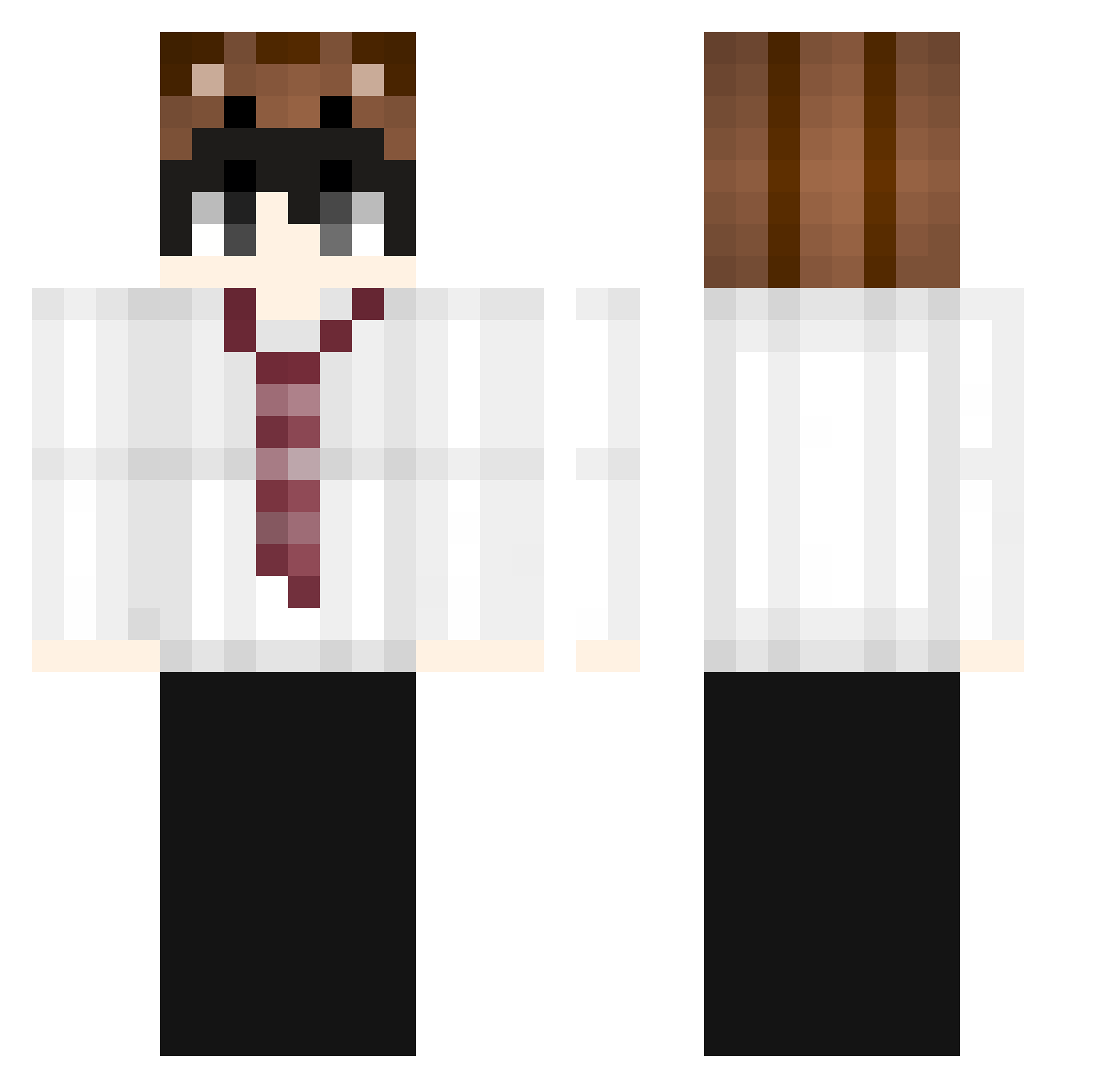 SrJaguar Minecraft skin, front and back view