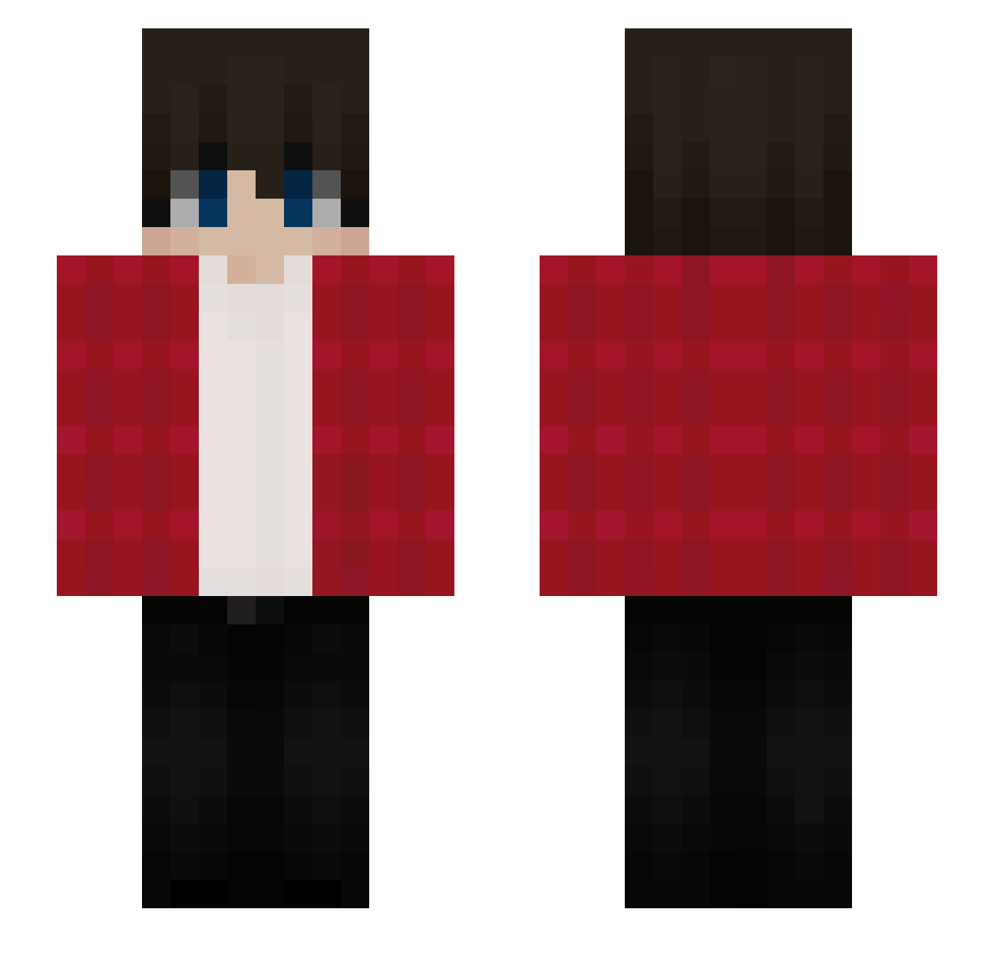 DasFinn65 Minecraft skin, front and back view