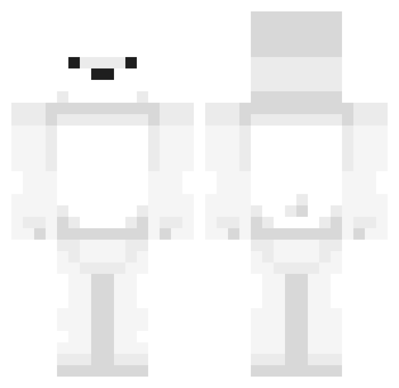 YanSin Minecraft skin, front and back view