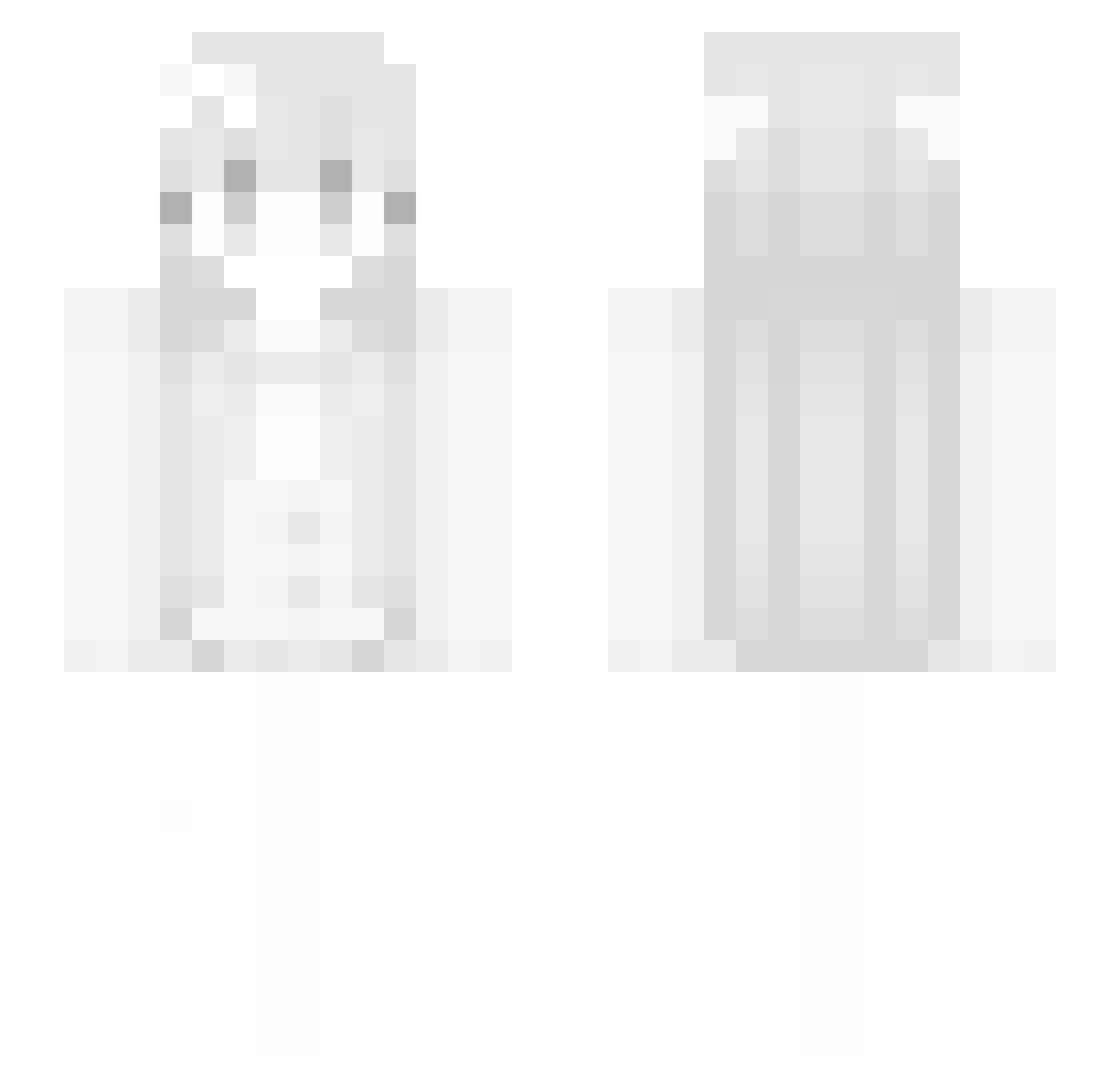 munyuun Minecraft skin, front and back view