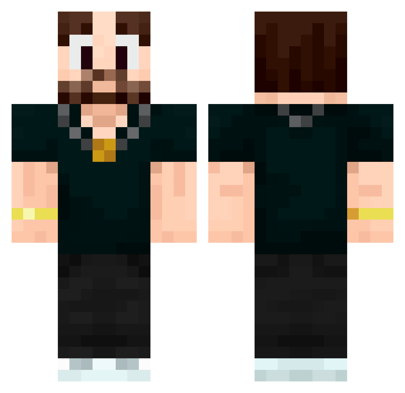 Jeffy_AnDERPson Minecraft skin, front and back view