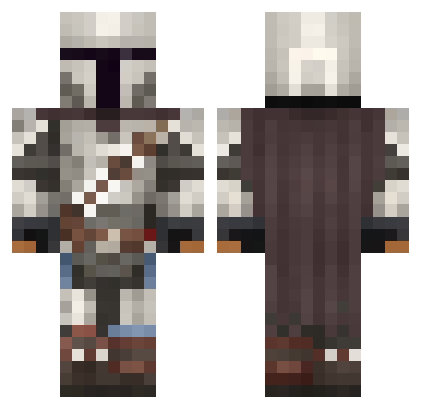 Zach_4590 Minecraft skin, front and back view