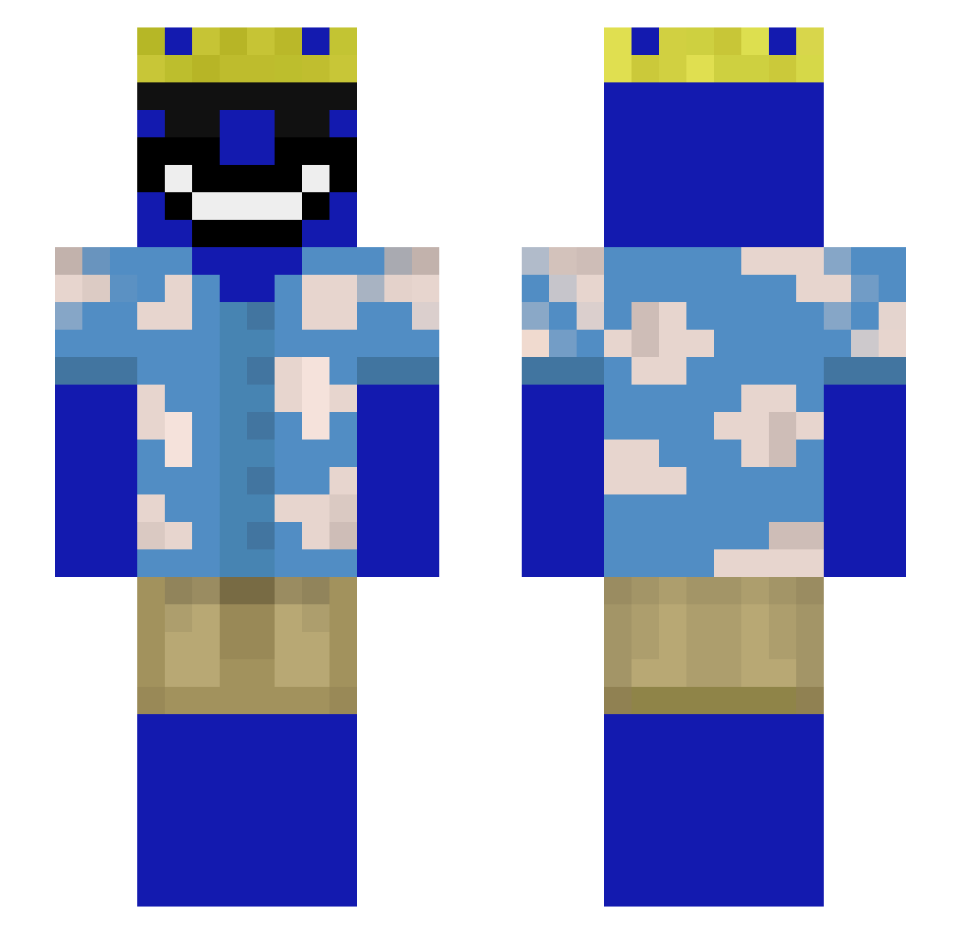 Hedy4 Minecraft skin, front and back view