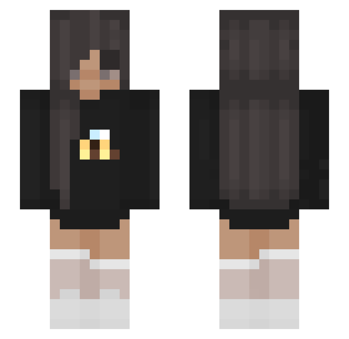 Toxic_Pineapple1 Minecraft skin, front and back view