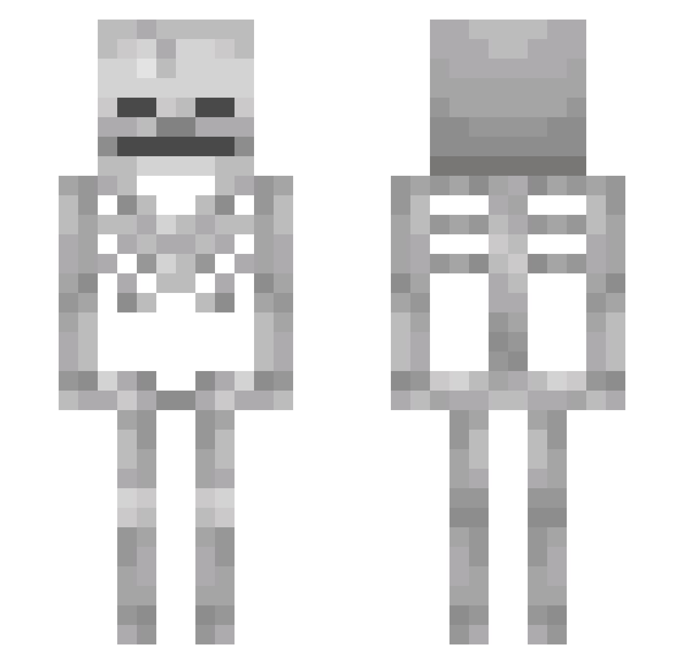 FearsomeLoki428 Minecraft skin, front and back view