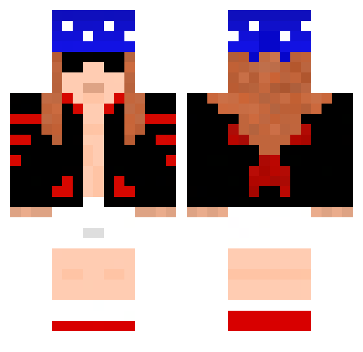 Yang_qz Minecraft skin, front and back view