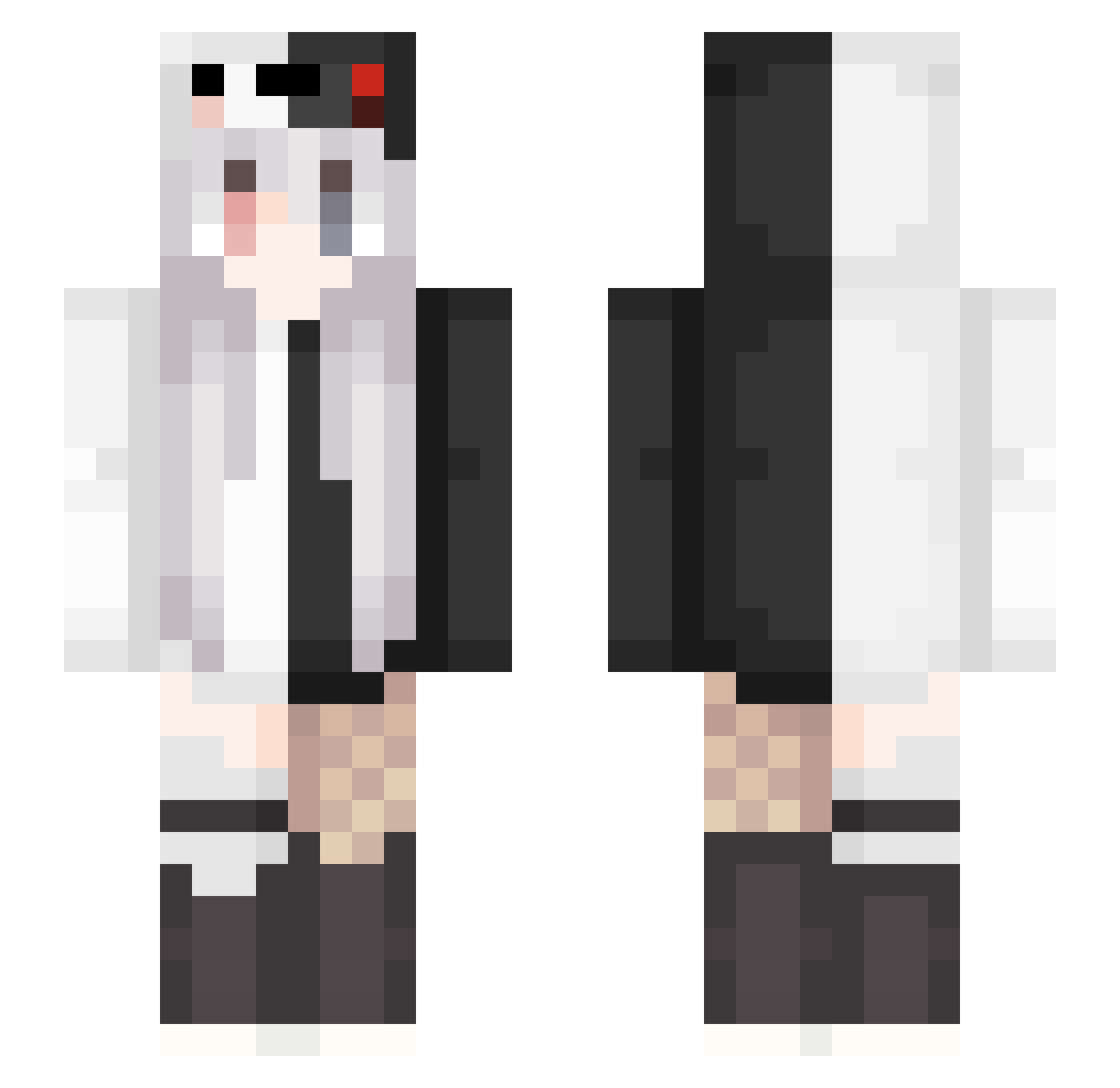 chengal Minecraft skin, front and back view