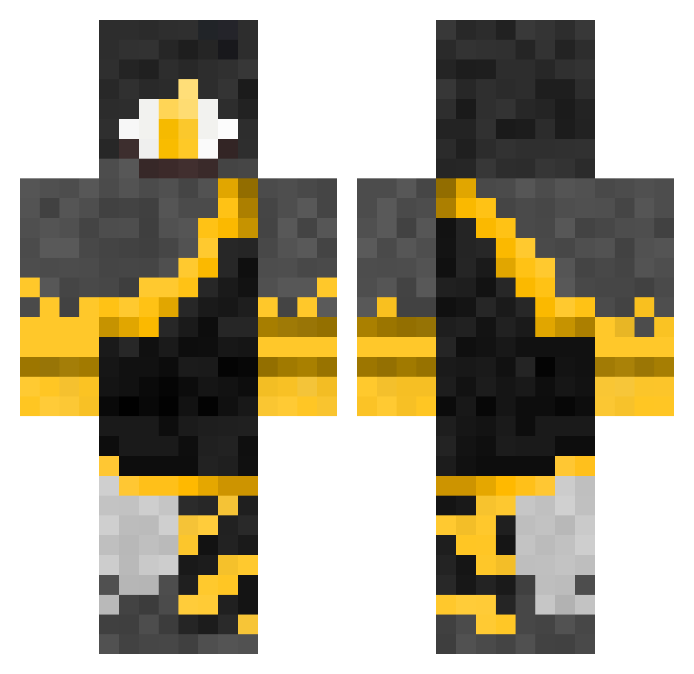 StephanWins Minecraft skin, front and back view