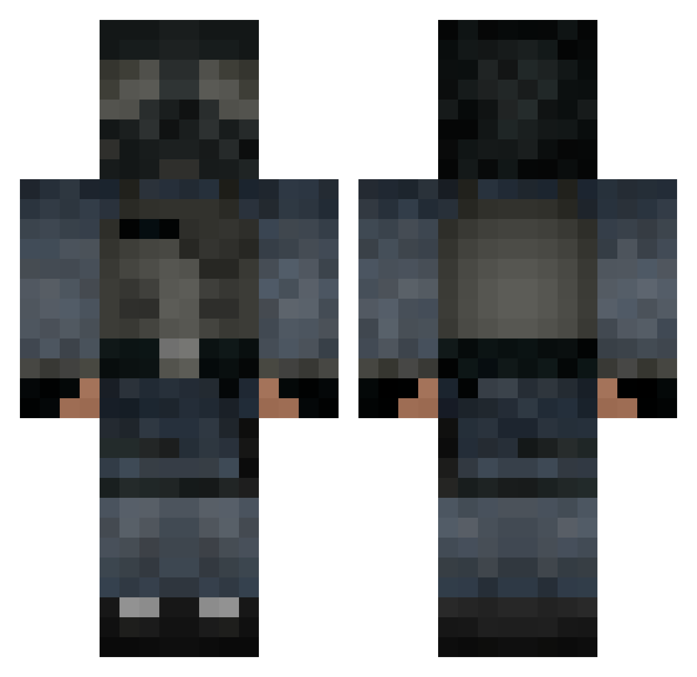 paw25391 Minecraft skin, front and back view