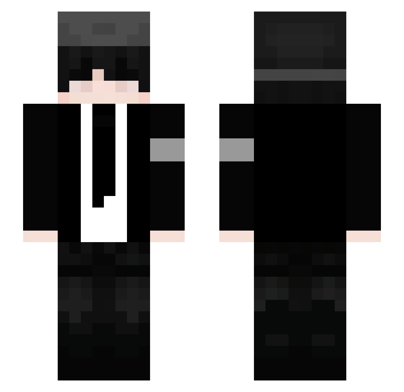 xAlkachofa97 Minecraft skin, front and back view