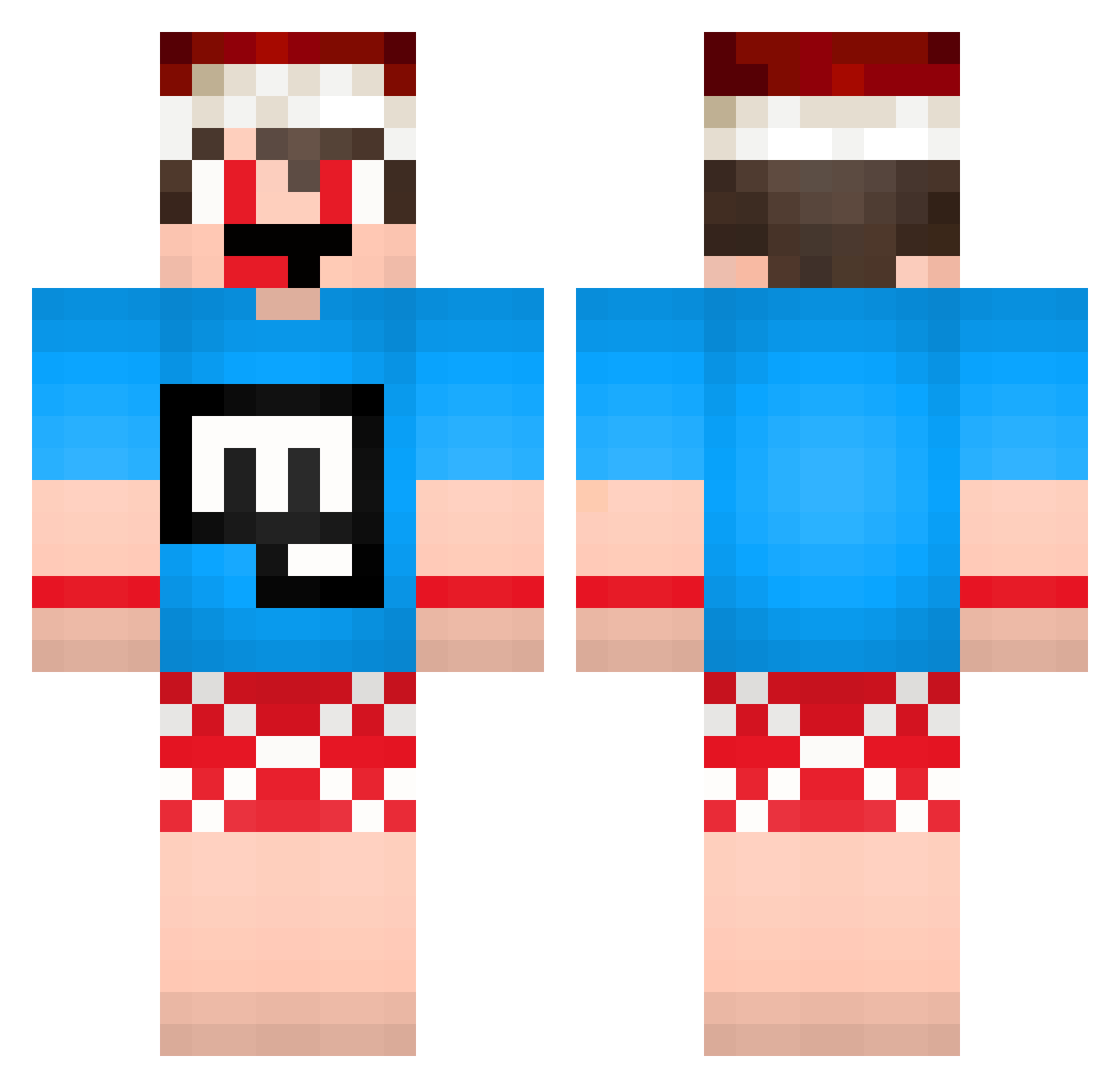 maarfiim Minecraft skin, front and back view
