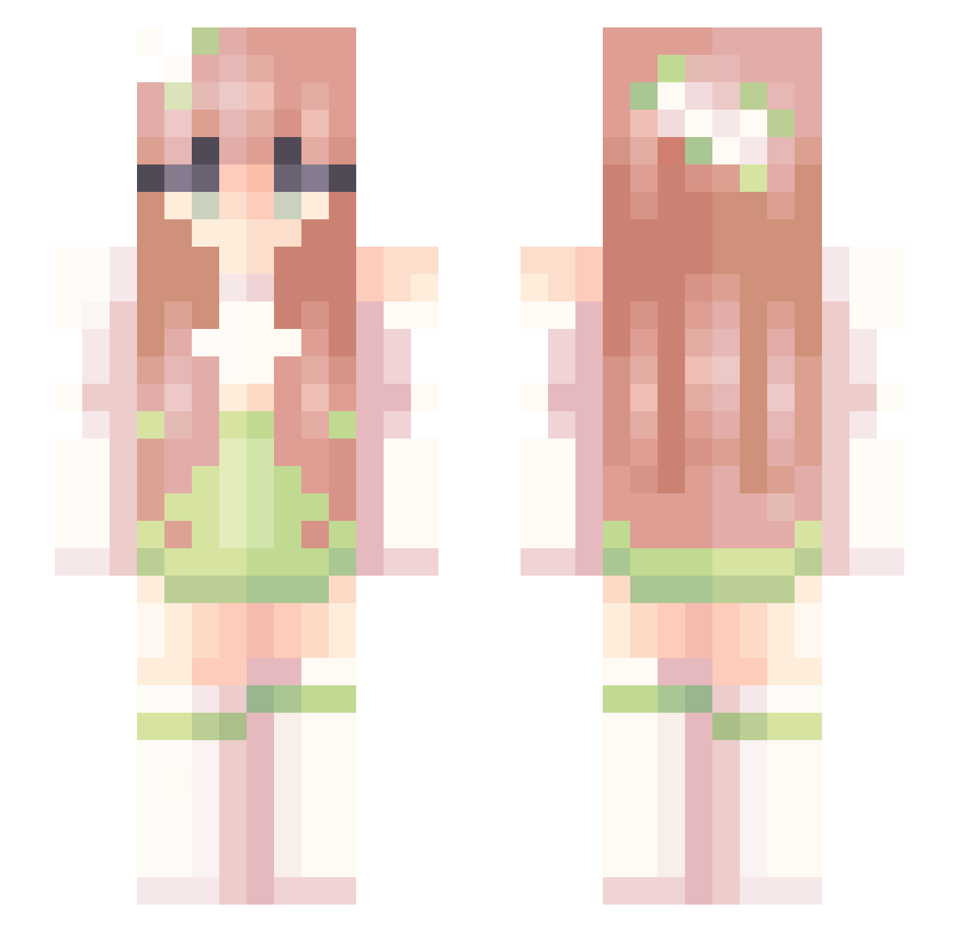Sophie_Anne_2000 Minecraft skin, front and back view