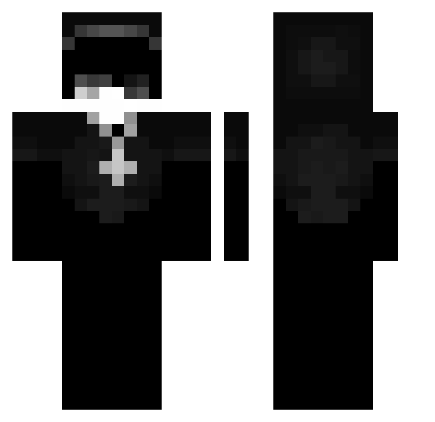 Sardyna427 Minecraft skin, front and back view