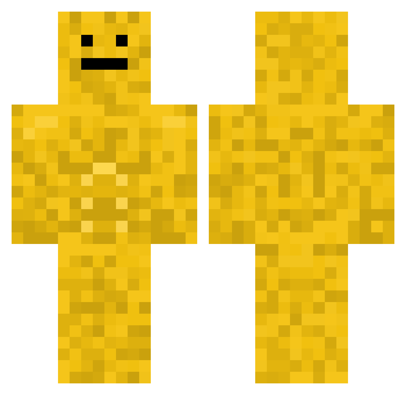ziemniak12342 Minecraft skin, front and back view