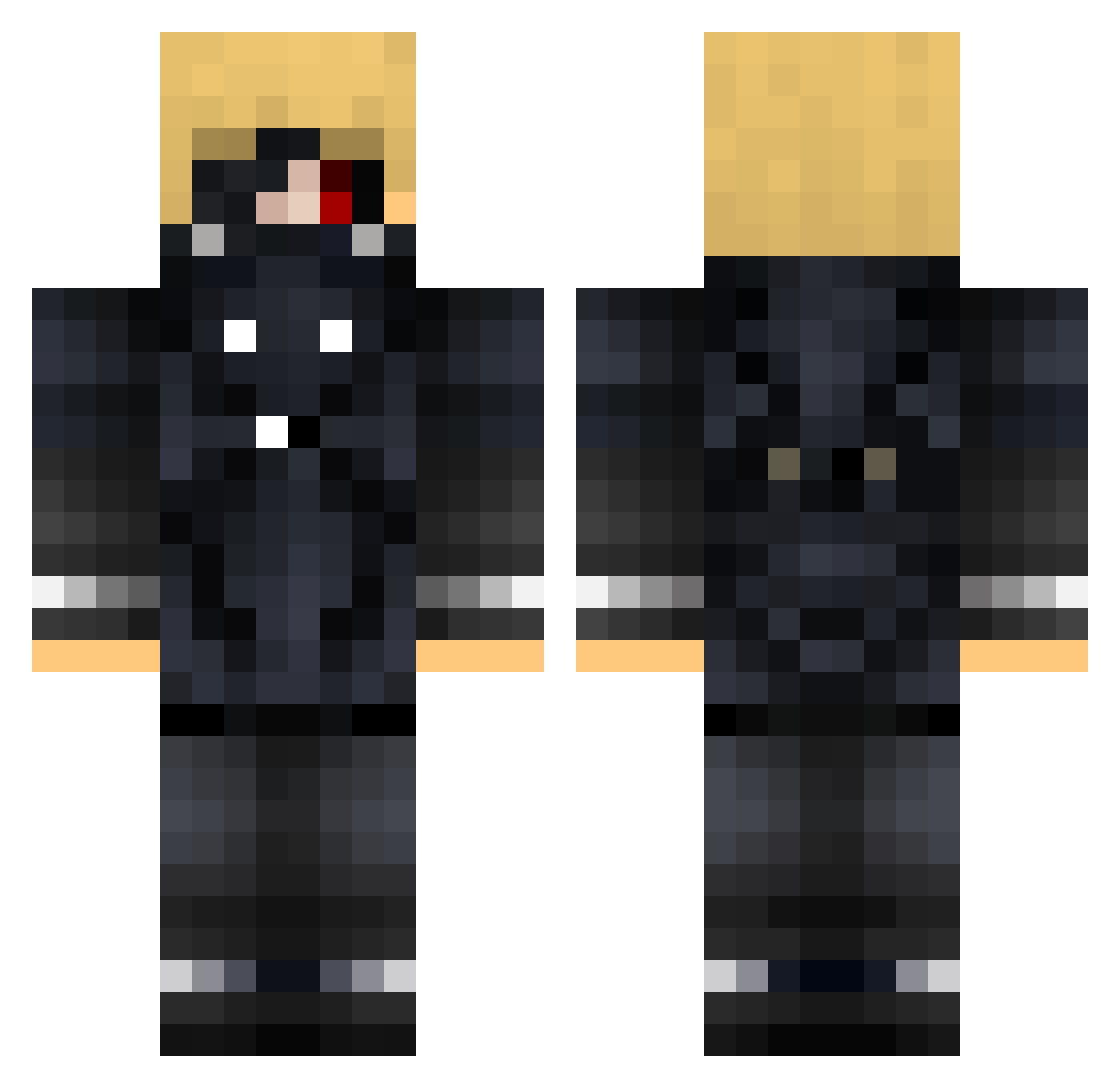 SouperExpertDE_ Minecraft skin, front and back view