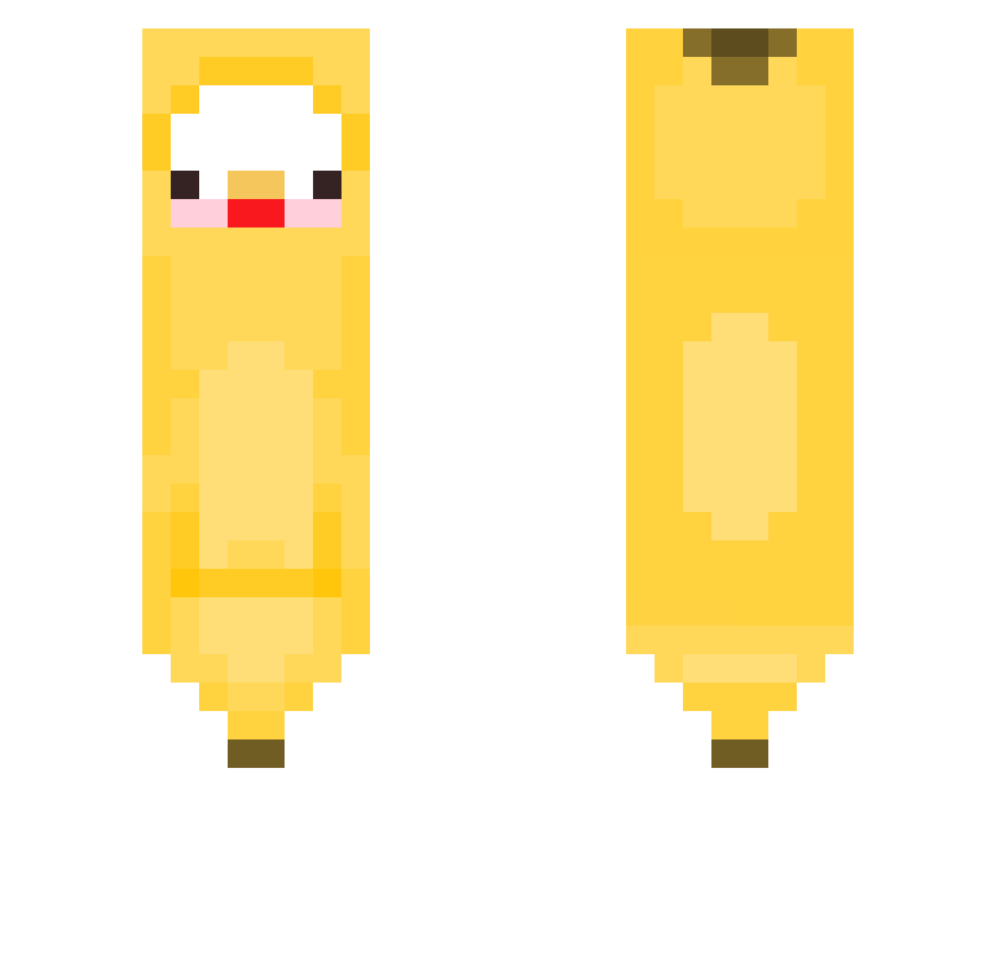 Dalgooo Minecraft skin, front and back view