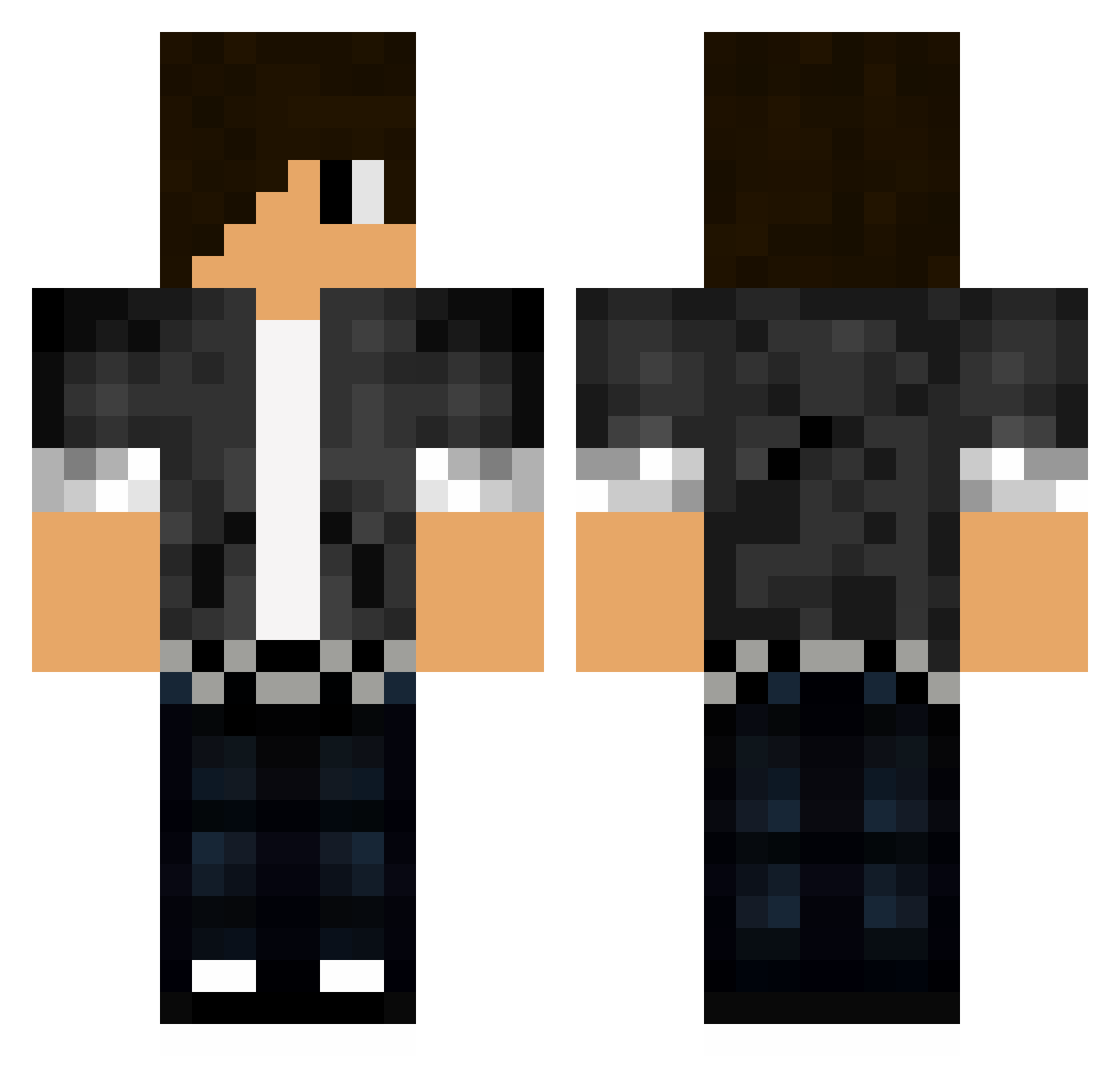 ShafterEm121 Minecraft skin, front and back view