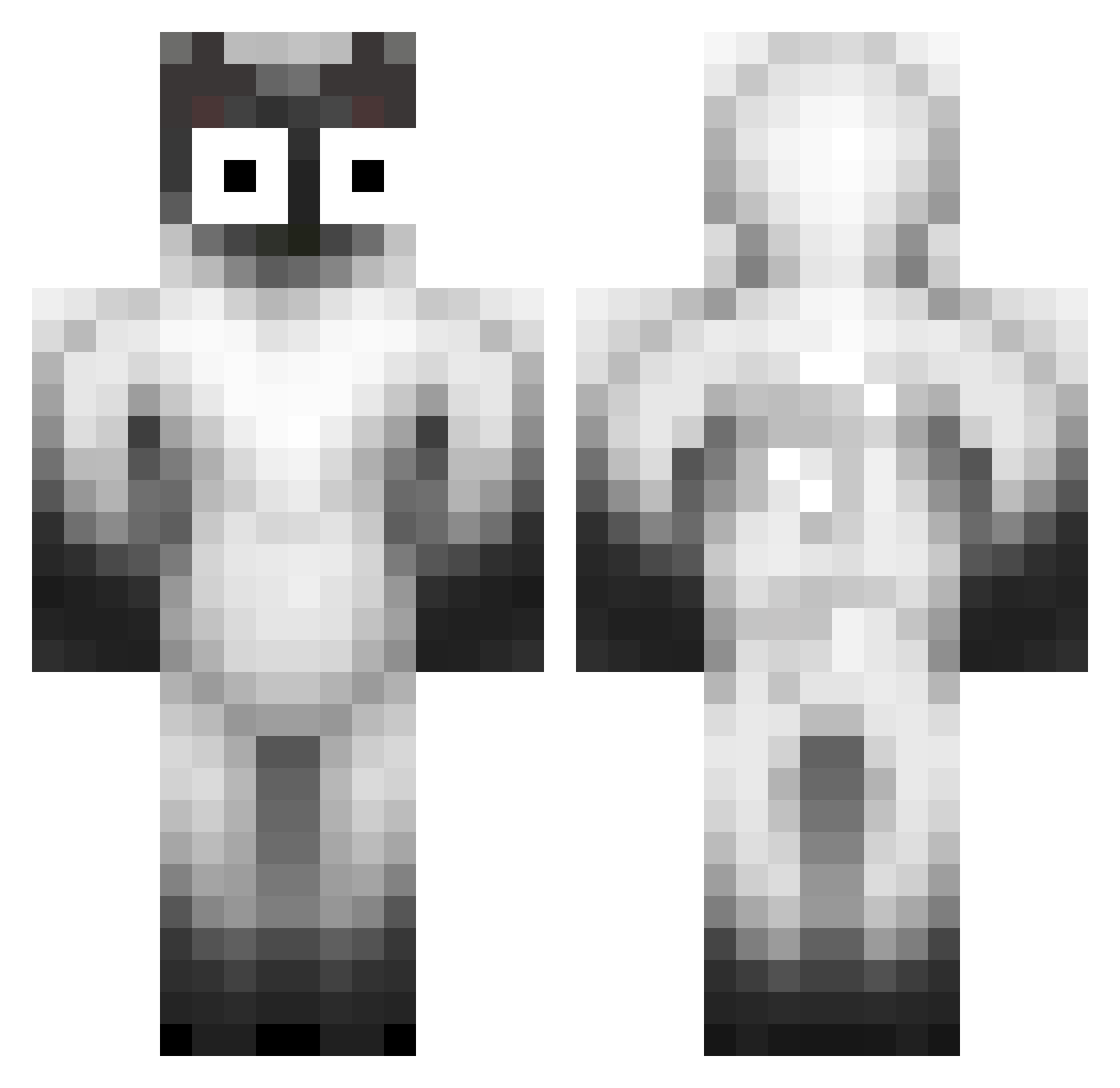 walsydalW Minecraft skin, front and back view