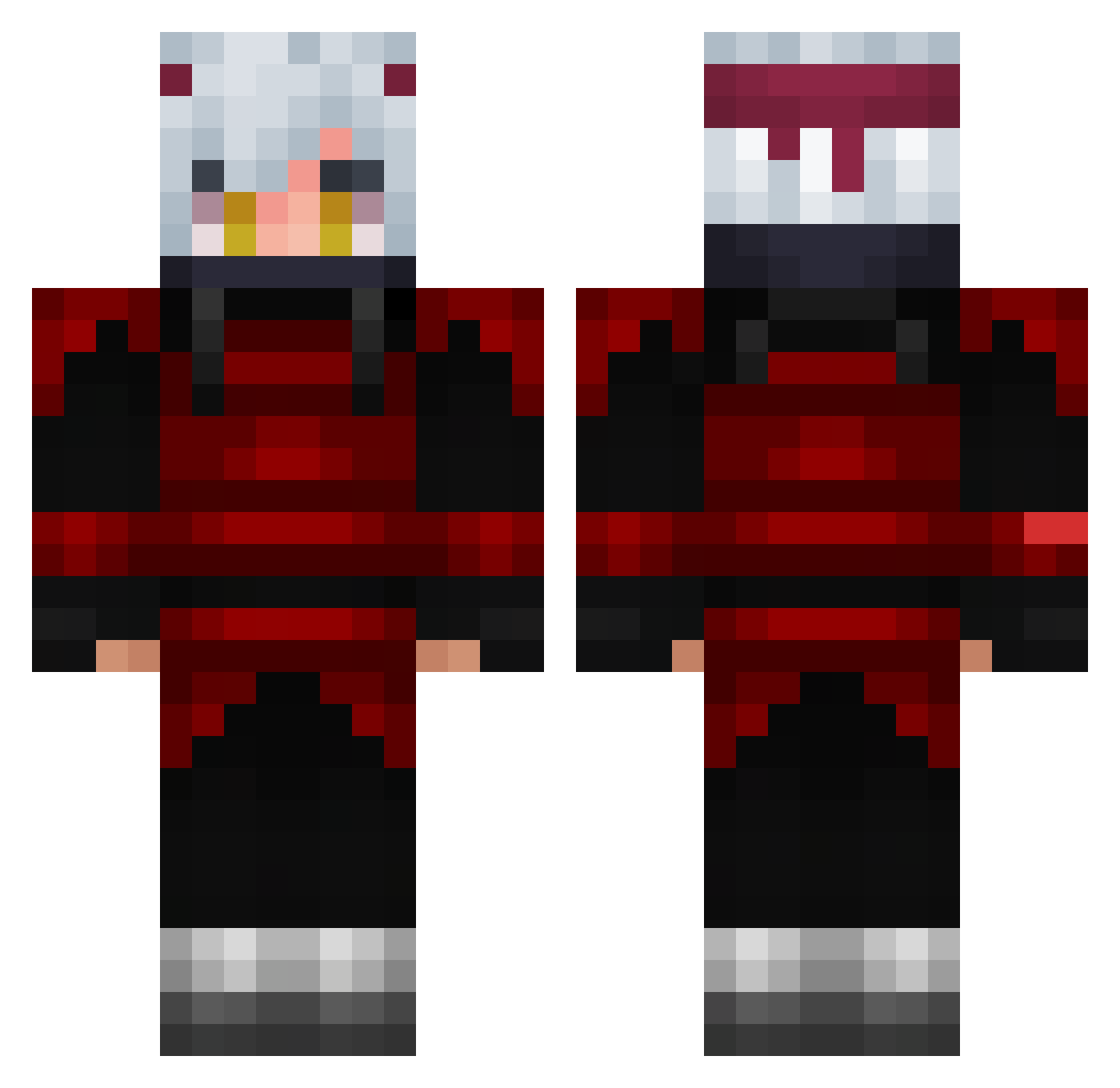 Ryuuya__ Minecraft skin, front and back view