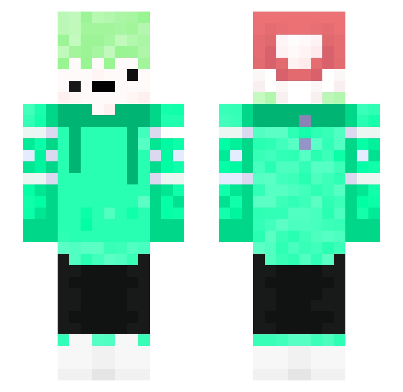 jeongwoo_160108 Minecraft skin, front and back view