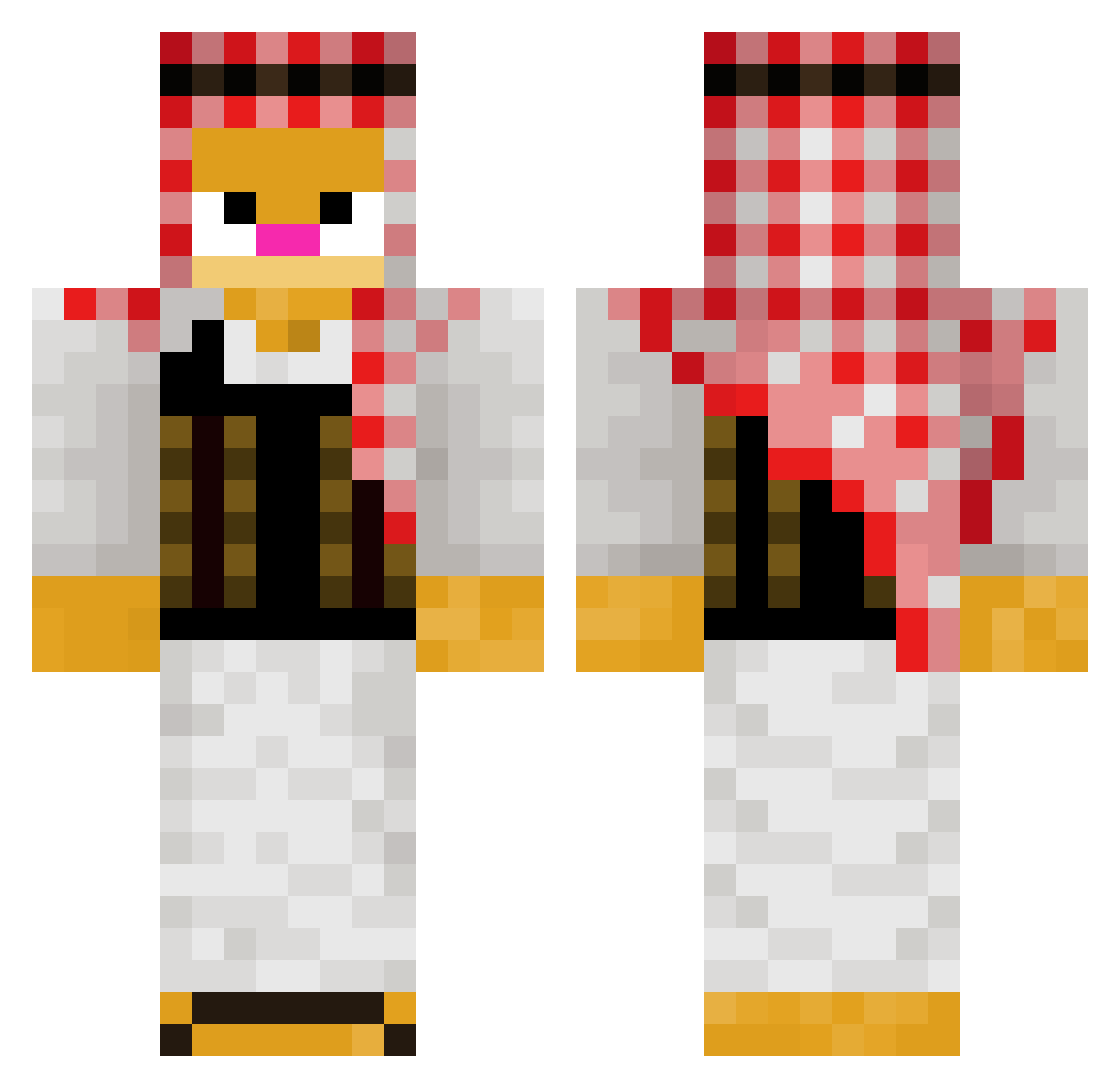 _Prexx_ Minecraft skin, front and back view