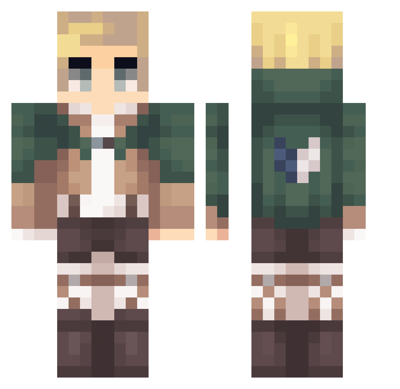 kn1femare0330 Minecraft skin, front and back view