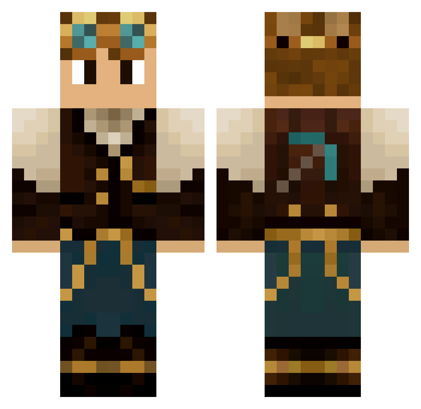 _RedRyan_ Minecraft skin, front and back view