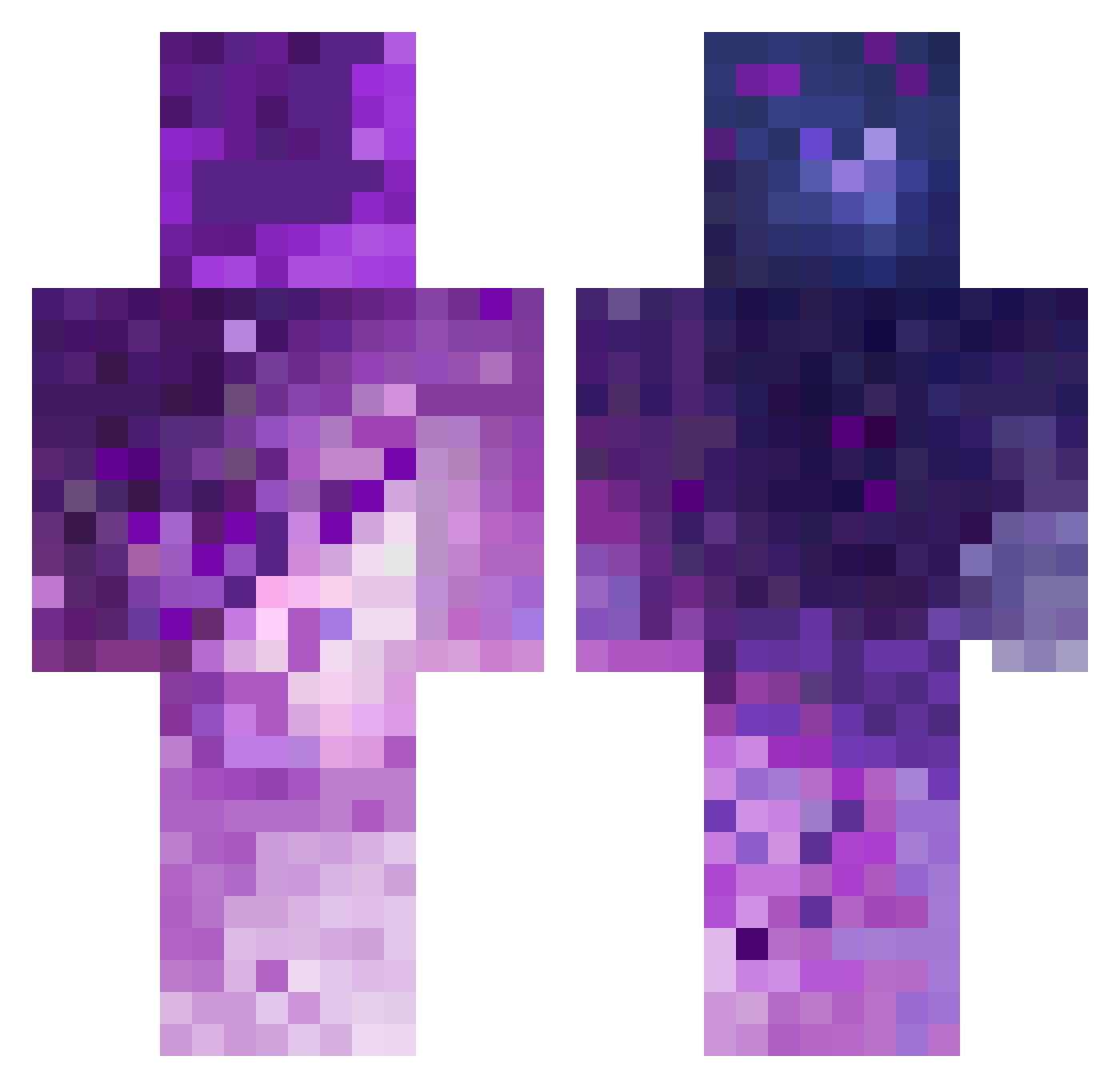 Ranbeer Minecraft skin, front and back view