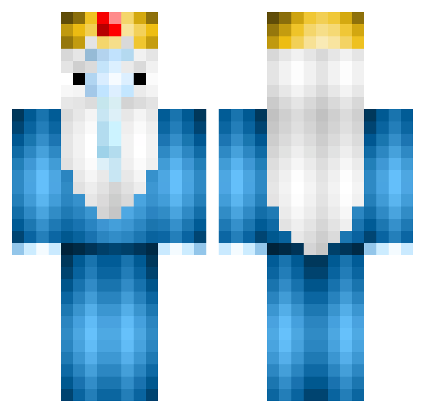 dc_ricky Minecraft skin, front and back view