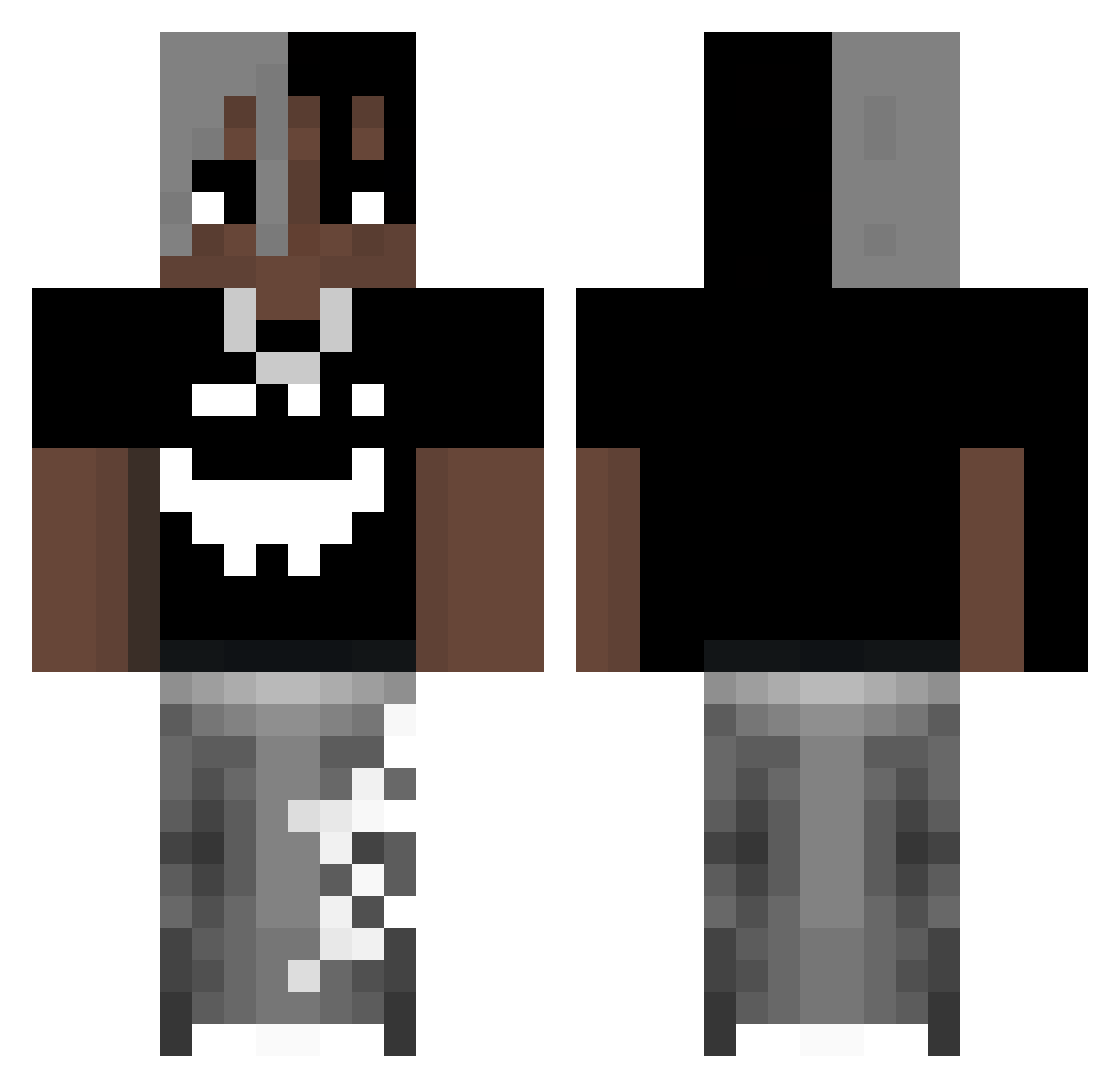 vLennyy Minecraft skin, front and back view