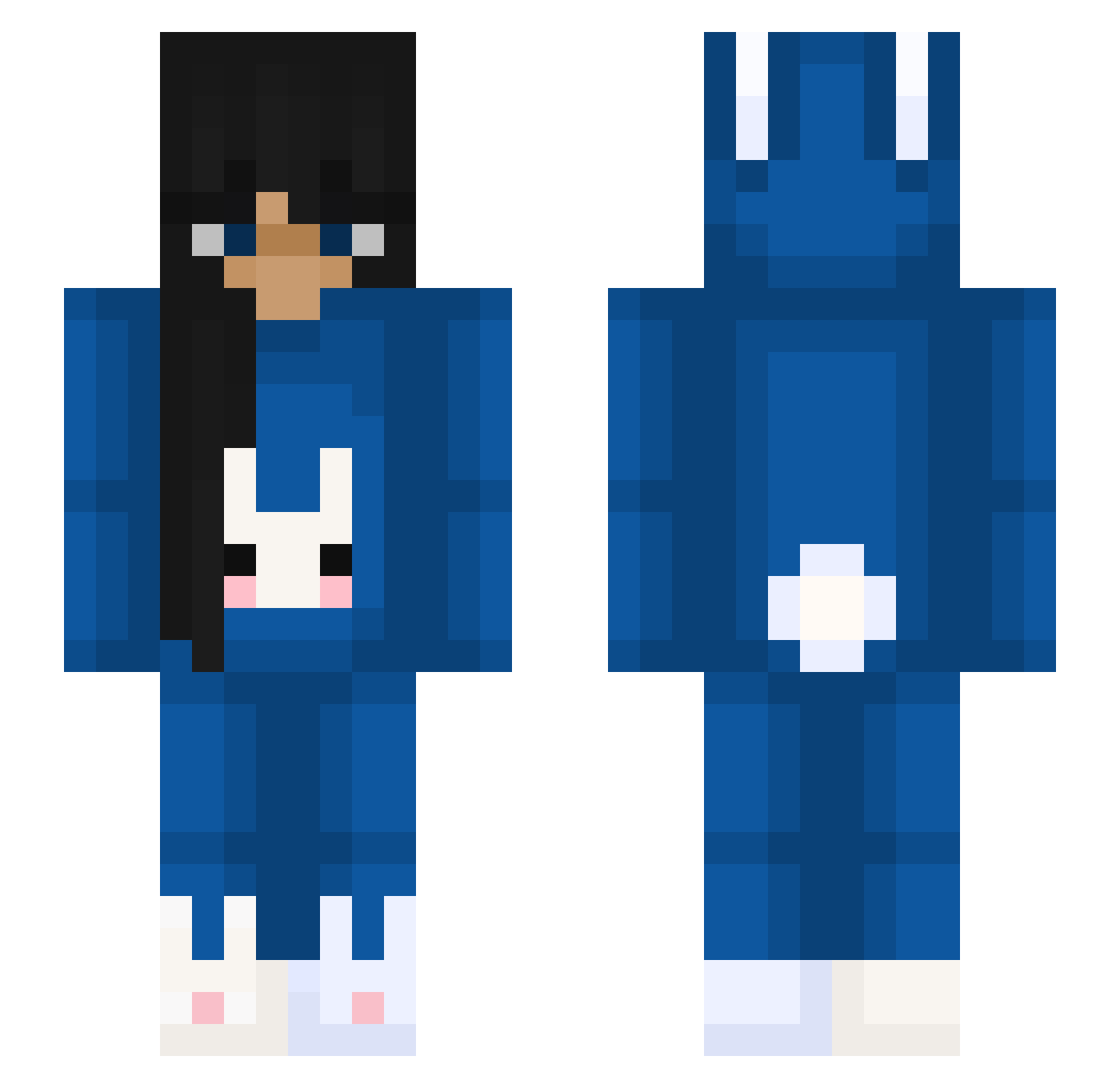 SpoonTeyz Minecraft skin, front and back view