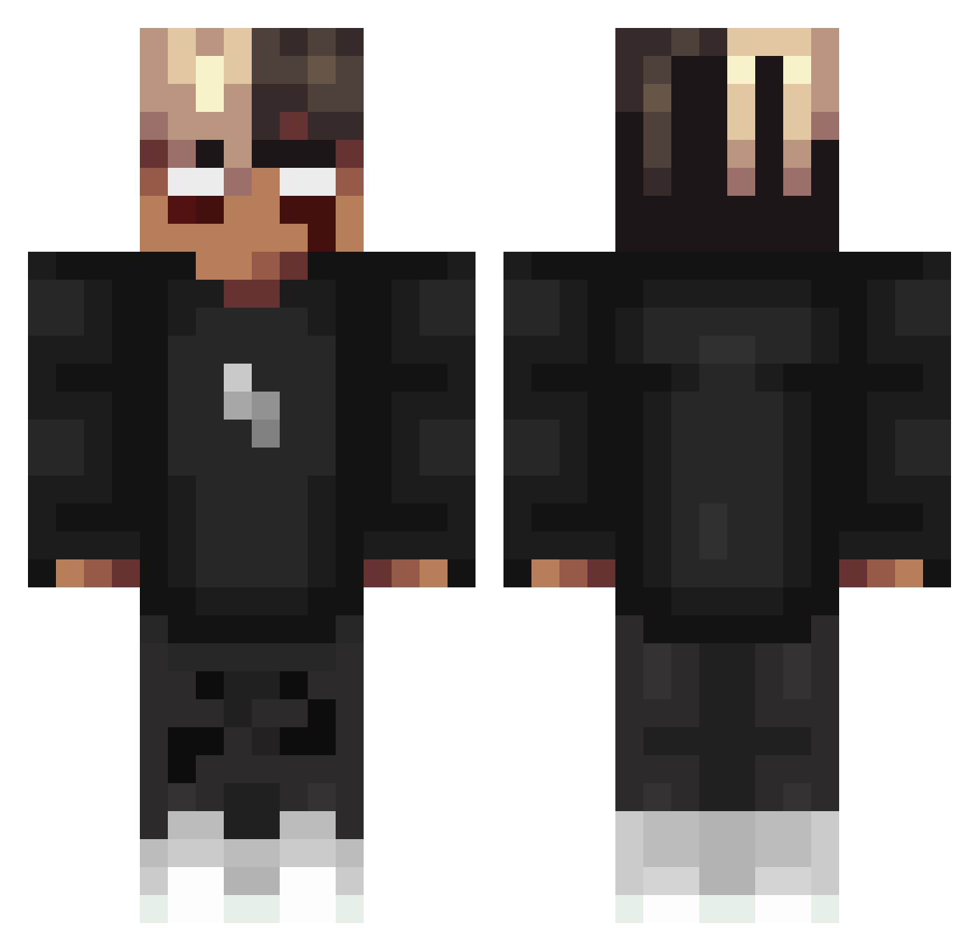 LDG_Sudocrem Minecraft skin, front and back view