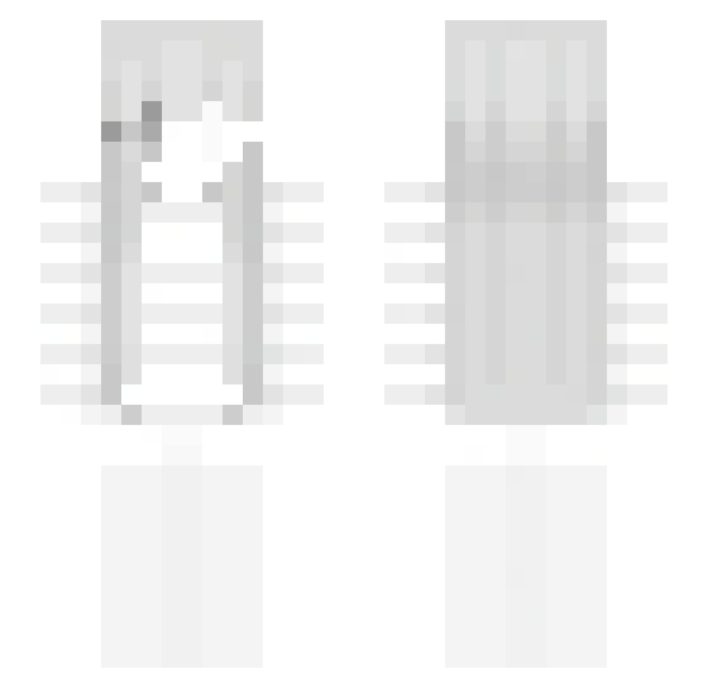SporeGitter84 Minecraft skin, front and back view