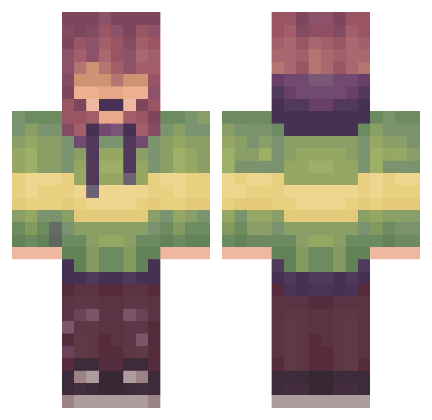 carlosdicas Minecraft skin, front and back view