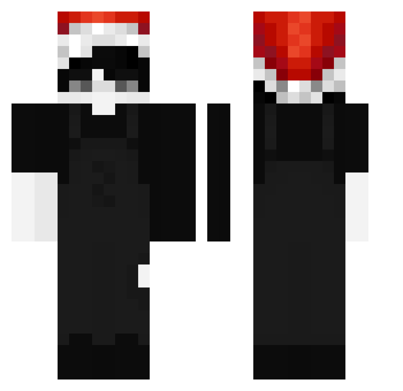 Tobialum9090 Minecraft skin, front and back view