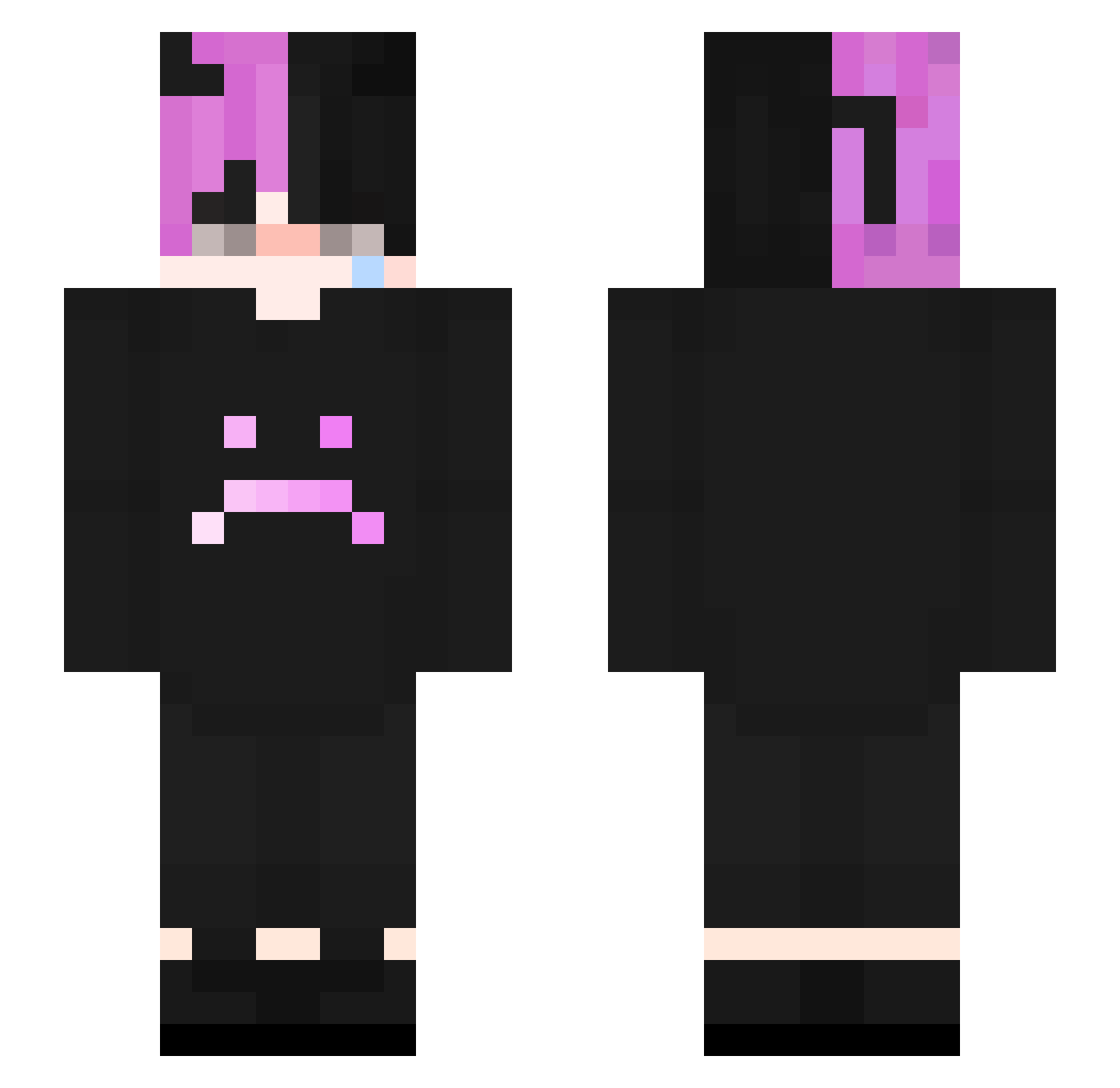 TiltingsAlt Minecraft skin, front and back view
