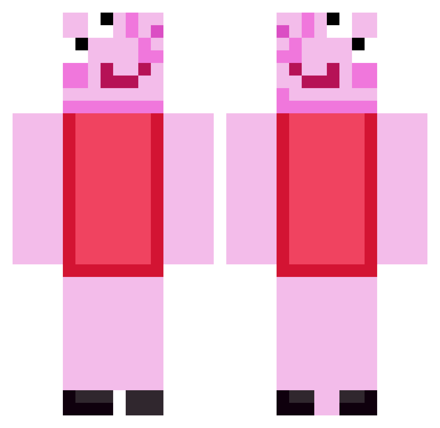 randomgamer55 Minecraft skin, front and back view