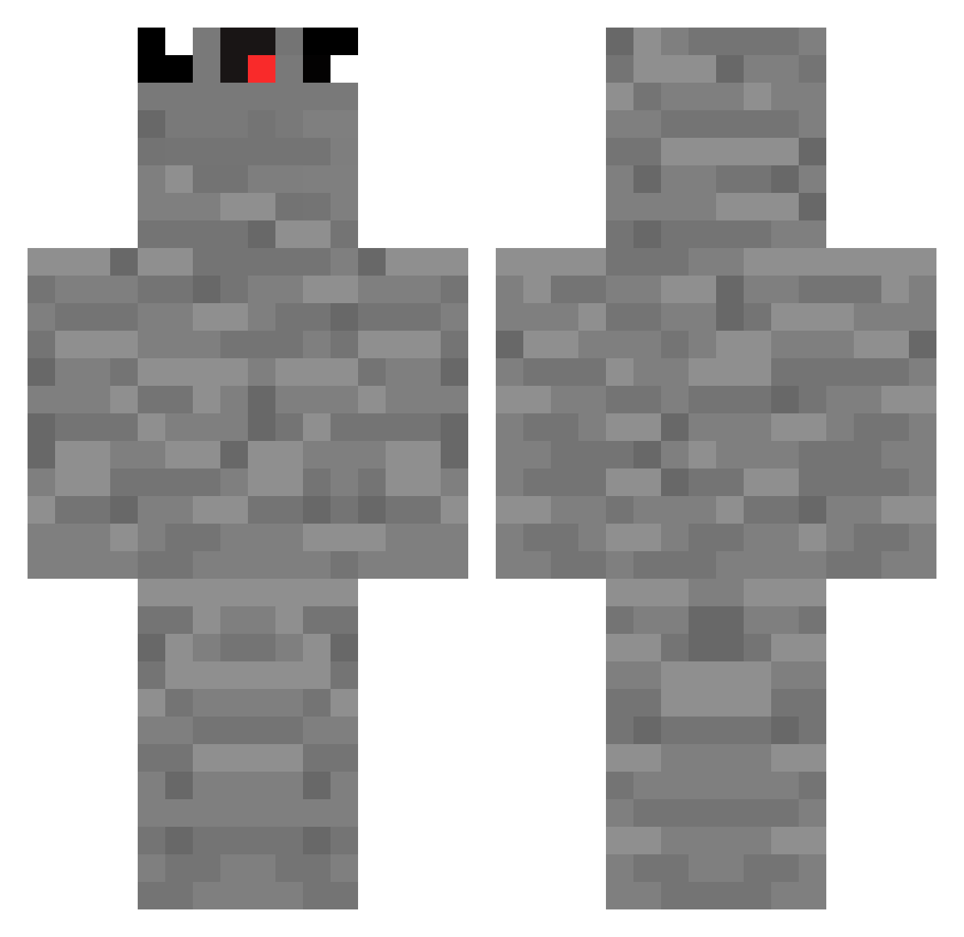 Septilee Minecraft skin, front and back view