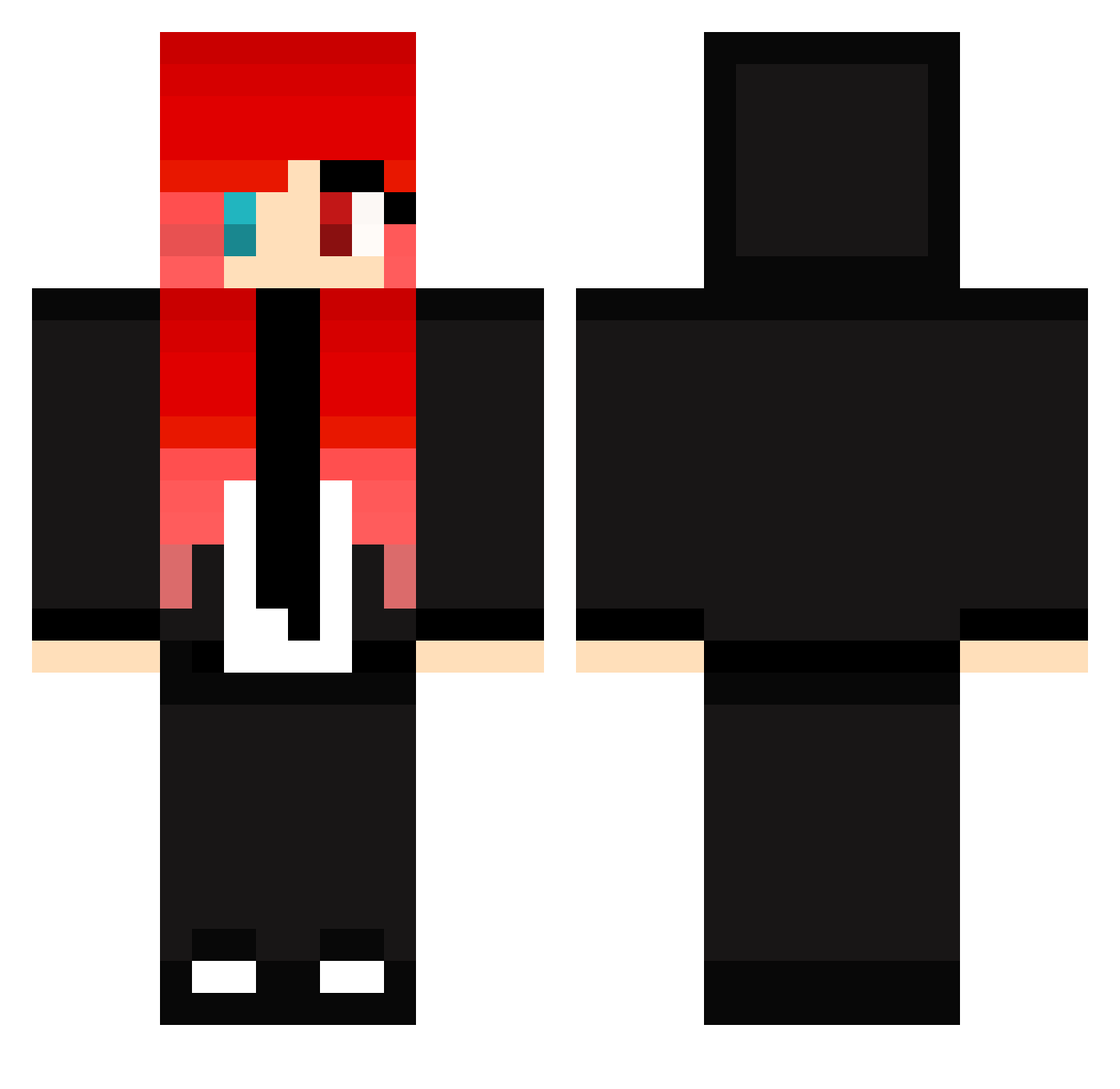 SytroneX Minecraft skin, front and back view