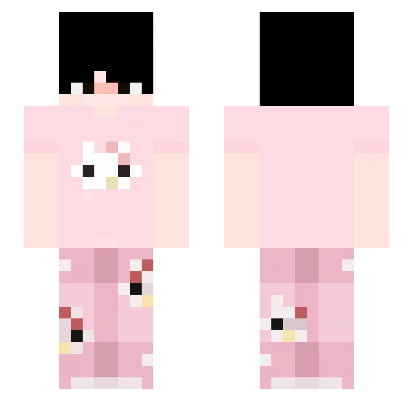 AleG000d Minecraft skin, front and back view