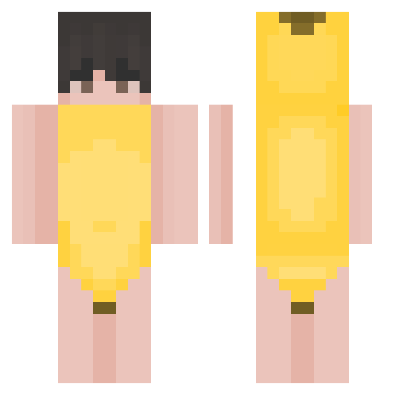 OneSkilledGuy Minecraft skin, front and back view