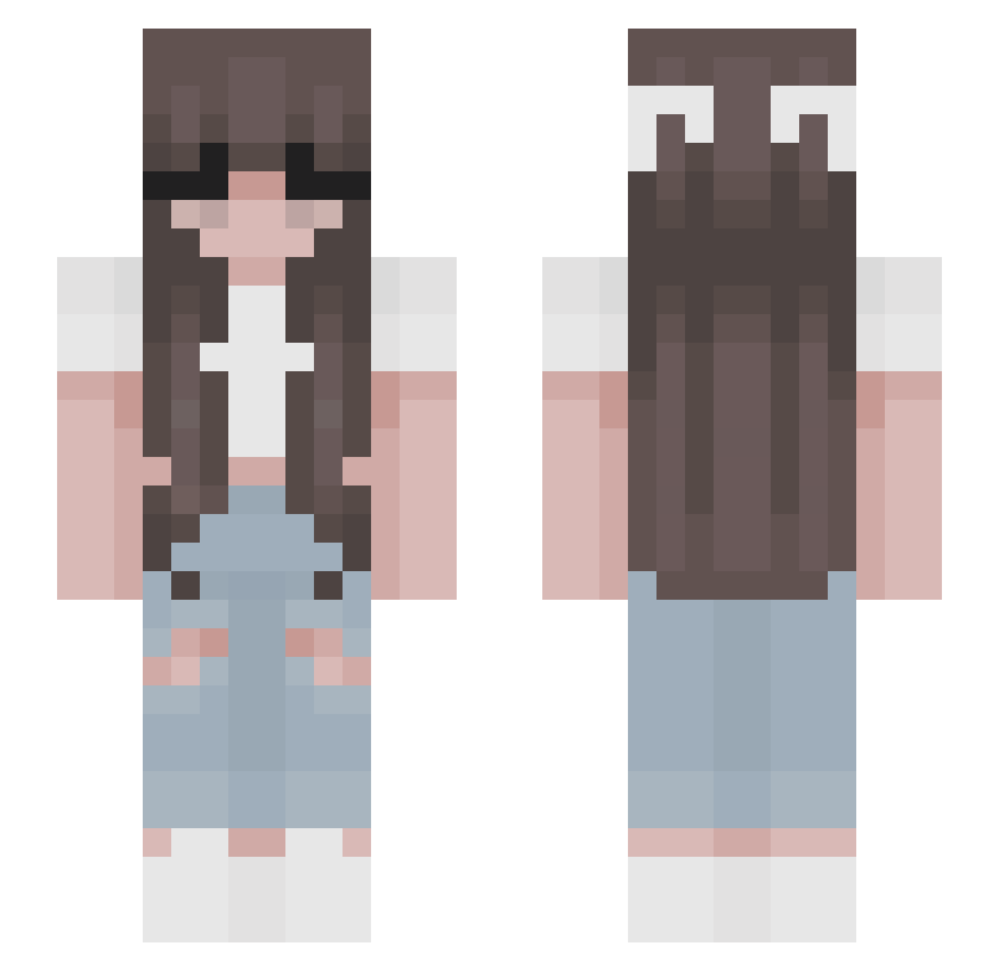 blossom_25 Minecraft skin, front and back view