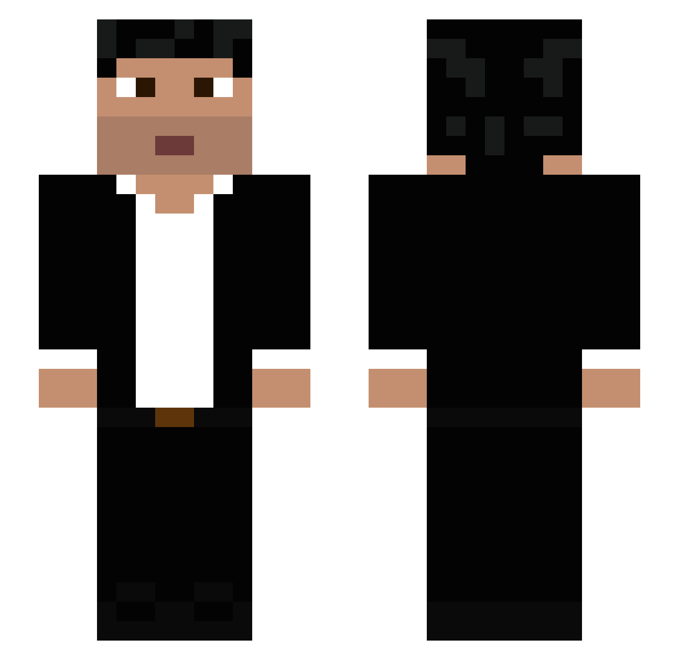 PolatALEMDAR3423 Minecraft skin, front and back view