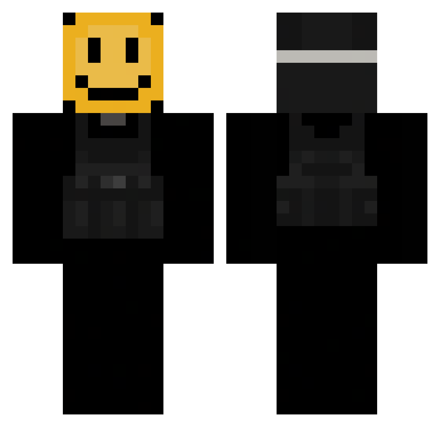 sputn1koff Minecraft skin, front and back view