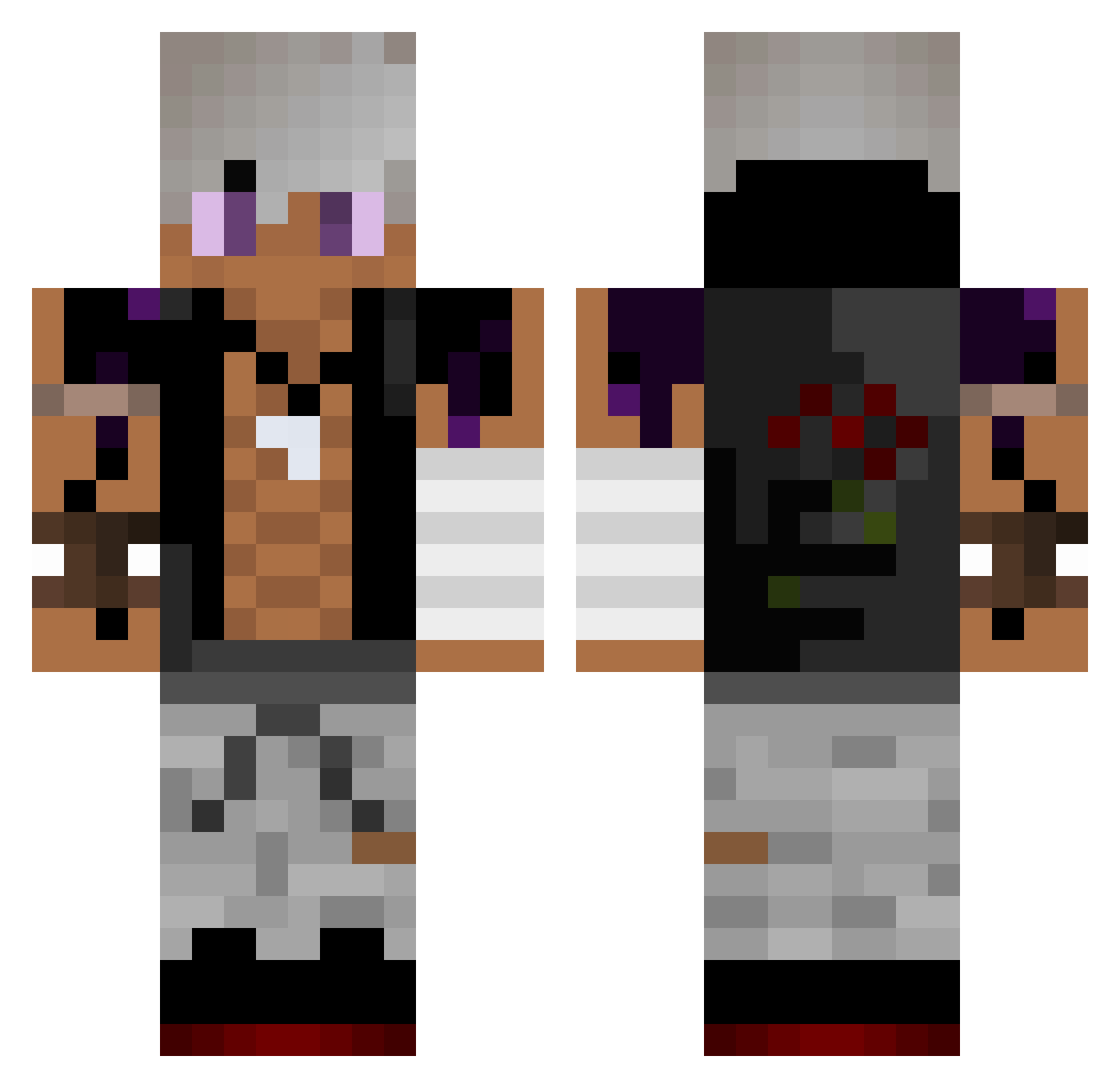 luluc1999 Minecraft skin, front and back view