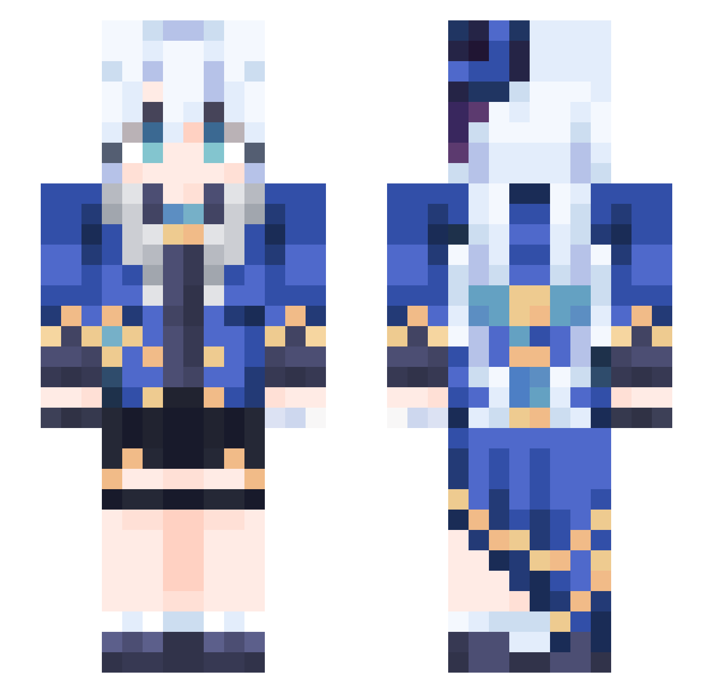 ramune8632 Minecraft skin, front and back view