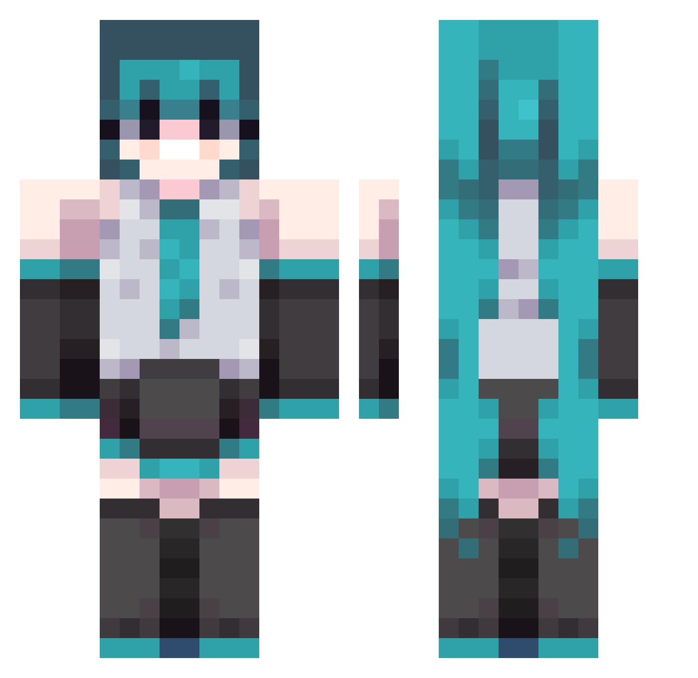Spiderman401 Minecraft skin, front and back view