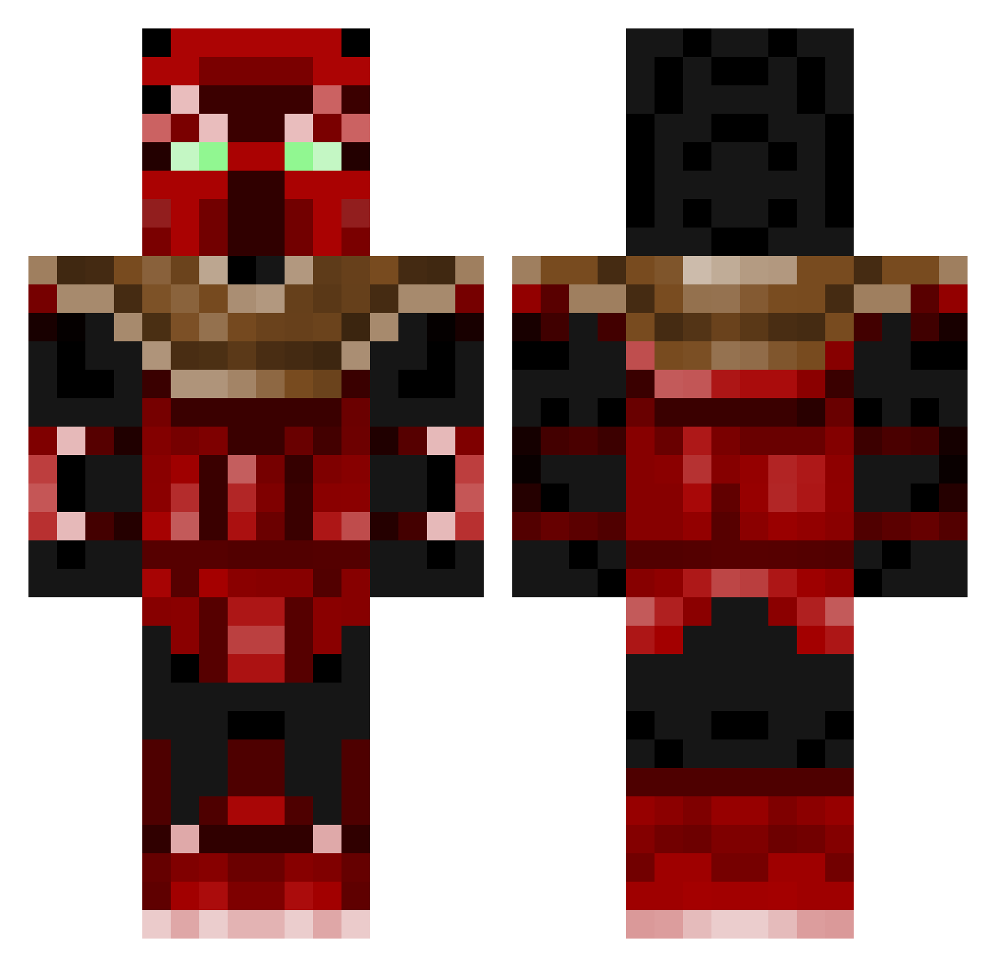 Bourg - daedric armor Minecraft skin