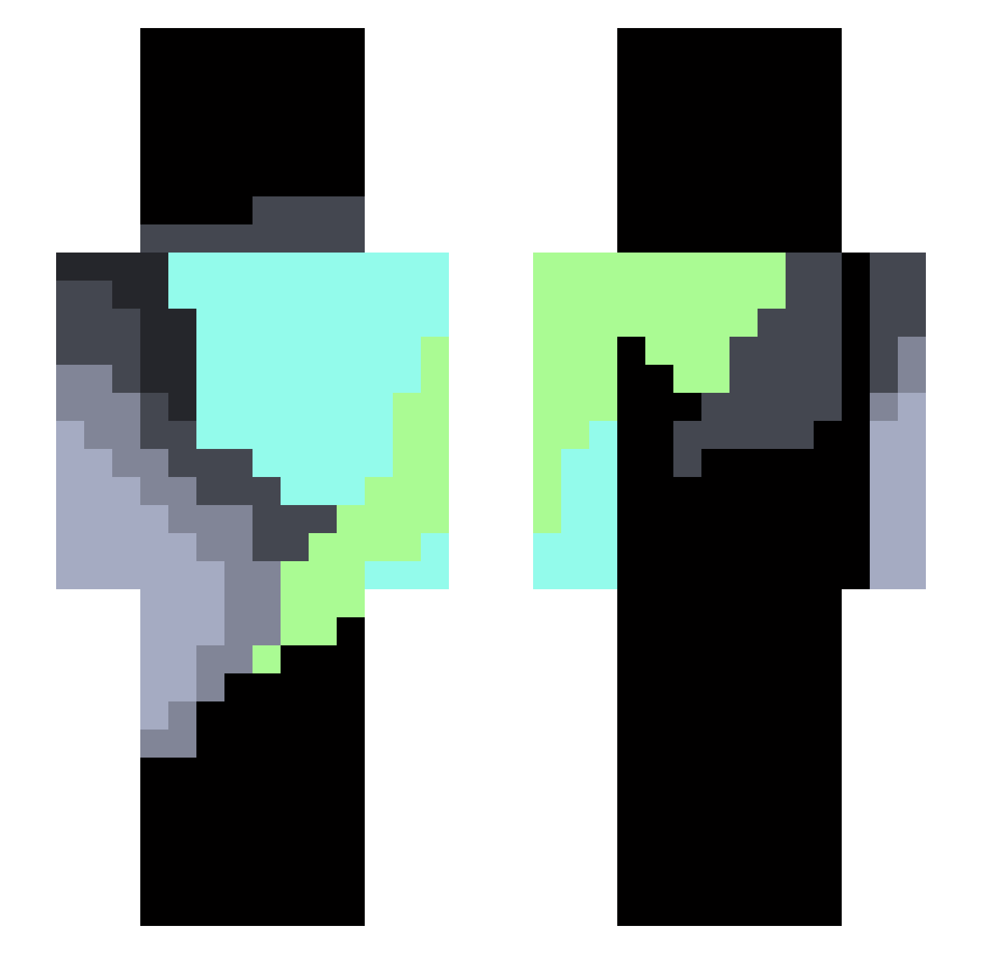 riololhi Minecraft skin, front and back view